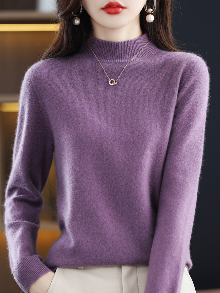 TURLE NECK KNIT WOOL SWEATER