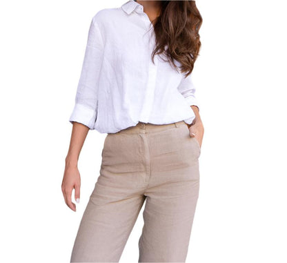 Women's Pure Linen Shirt