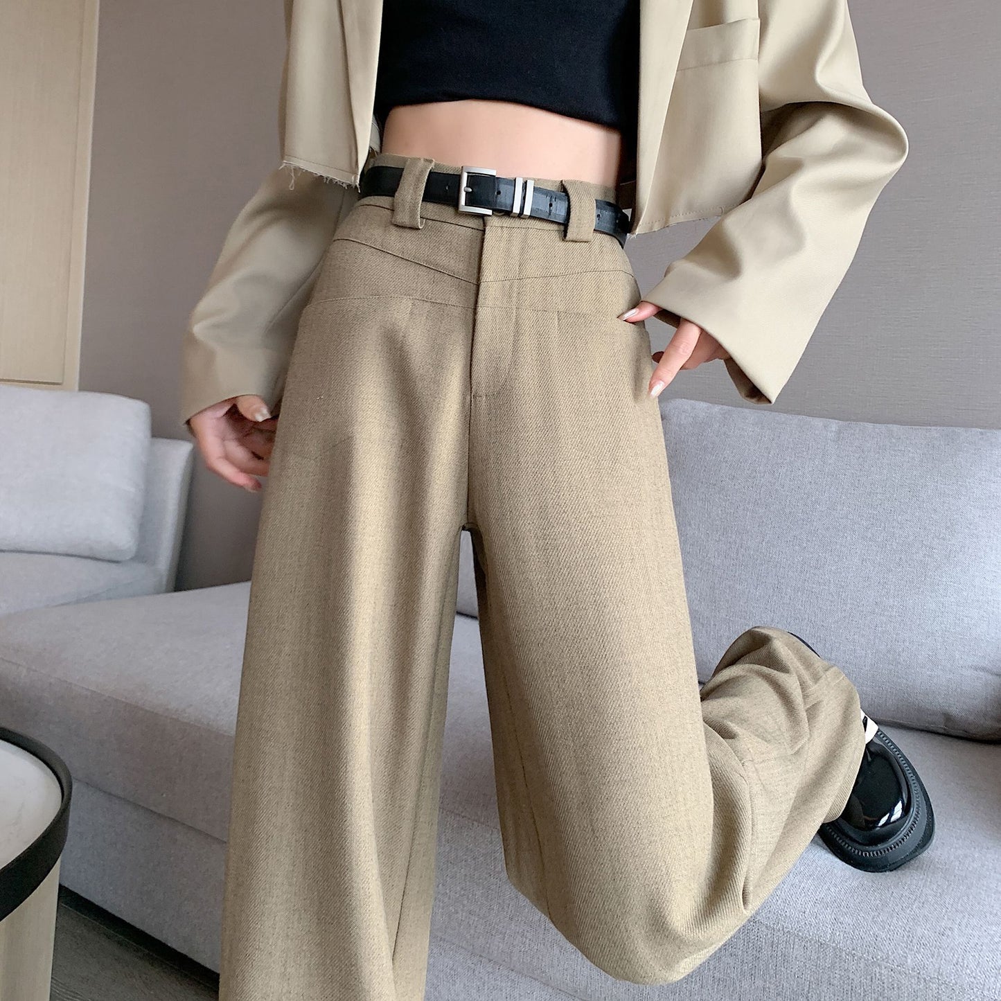 High Waist Wide-Leg Pants