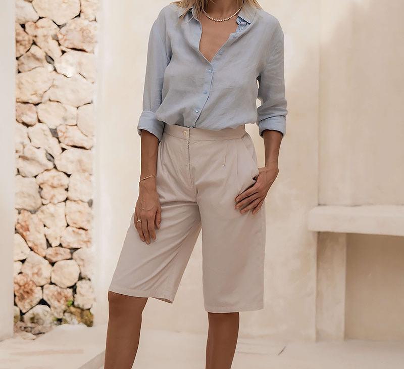 Women's Pure Linen Shirt