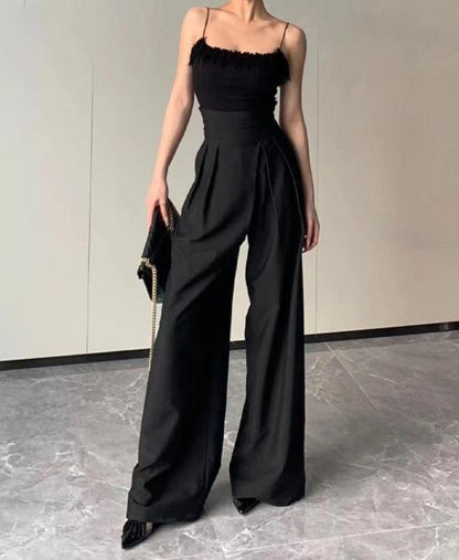 Fashion Drooping Wide-Leg Pants