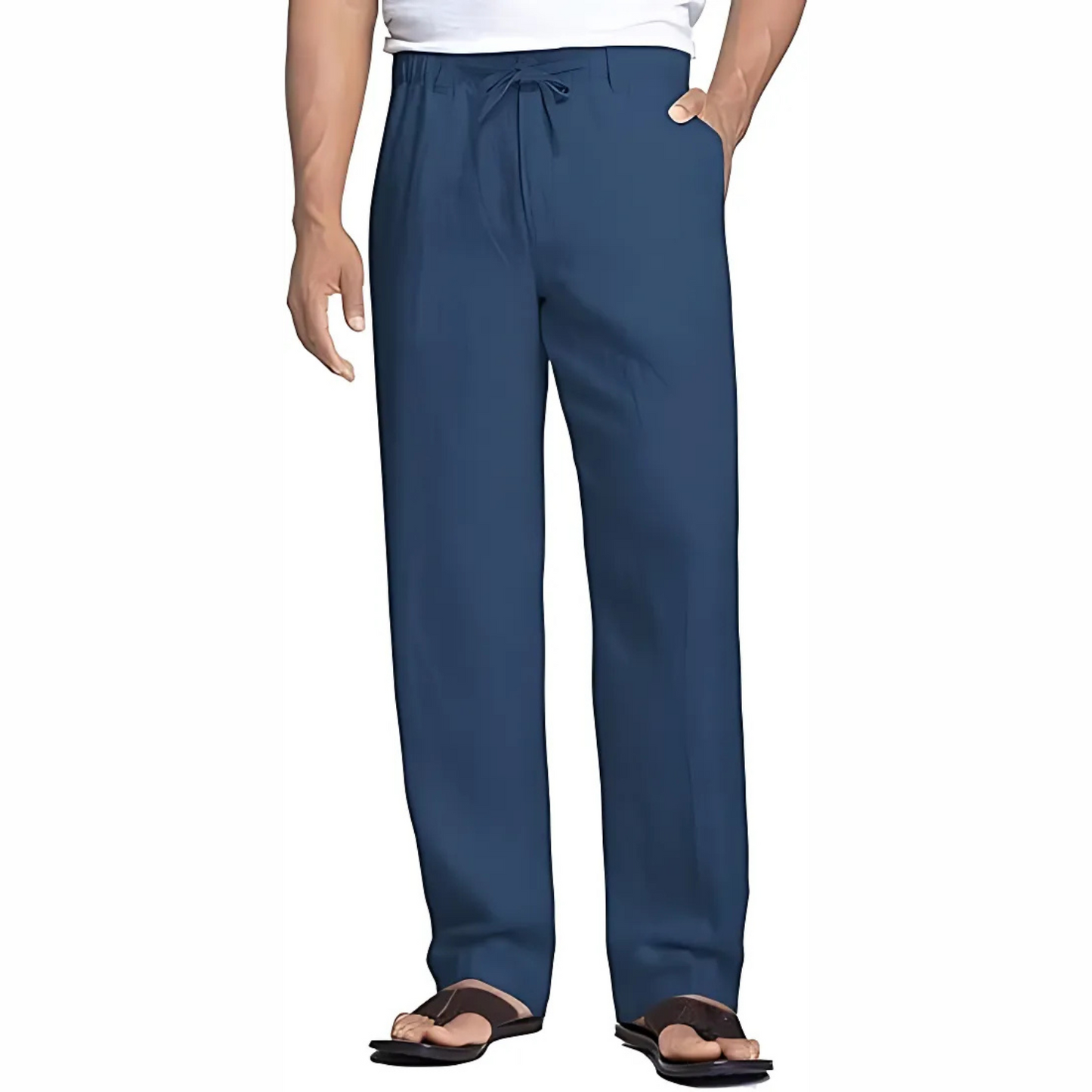 Casual Pants Linen Long Trousers