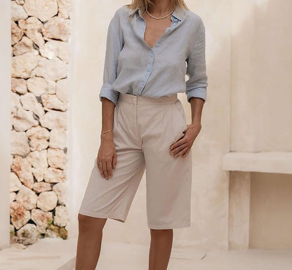 Women's Pure Linen Shirt